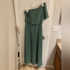 Azazie Lizzy Dress in Eucalyptus